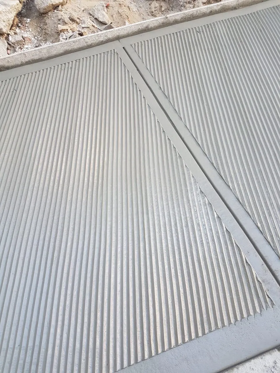 grooved garage floor panels