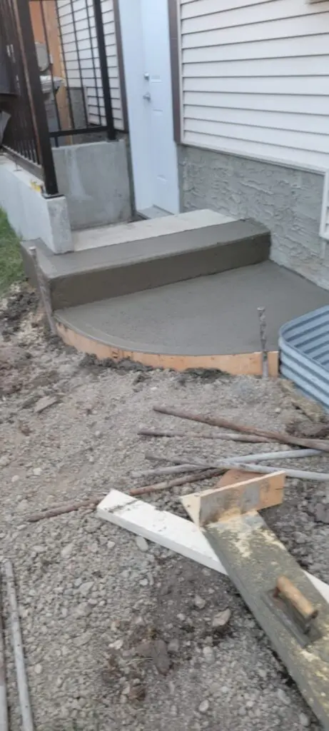 concrete repair in-suite basement walkway to entrance in calgary ab