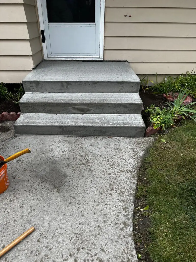 new three concrete steps in Calgary to and 50 old house